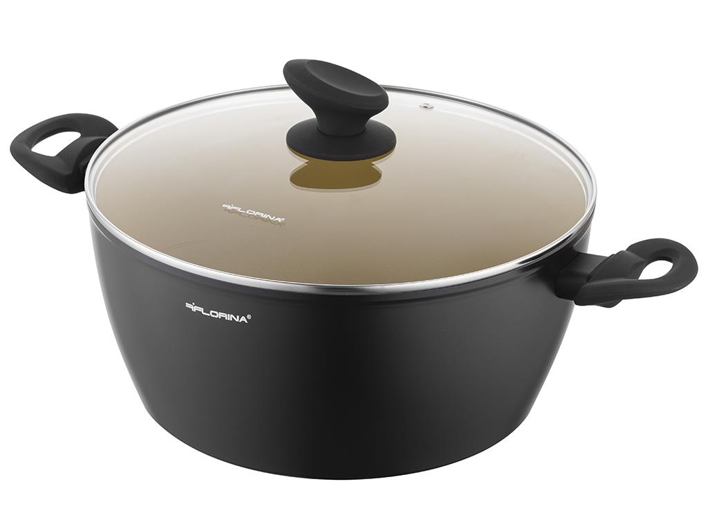 FLORINA Garnek aluminiowy z pokrywką, 26 cm 4.8L