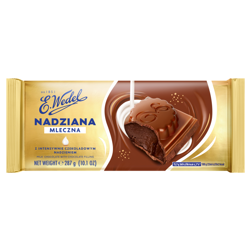 WEDEL Czekolada mleczna z czekoladowym nadzieniem