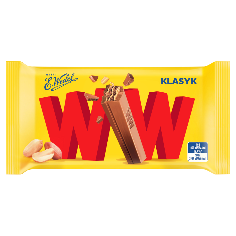 WEDEL WW Wafelek z nadzieniem orzechowym w mlecznej czekoladzie frisco.pl