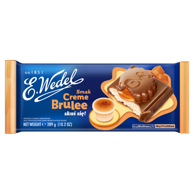 WEDEL Czekolada mleczna o smaku creme brulee frisco.pl
