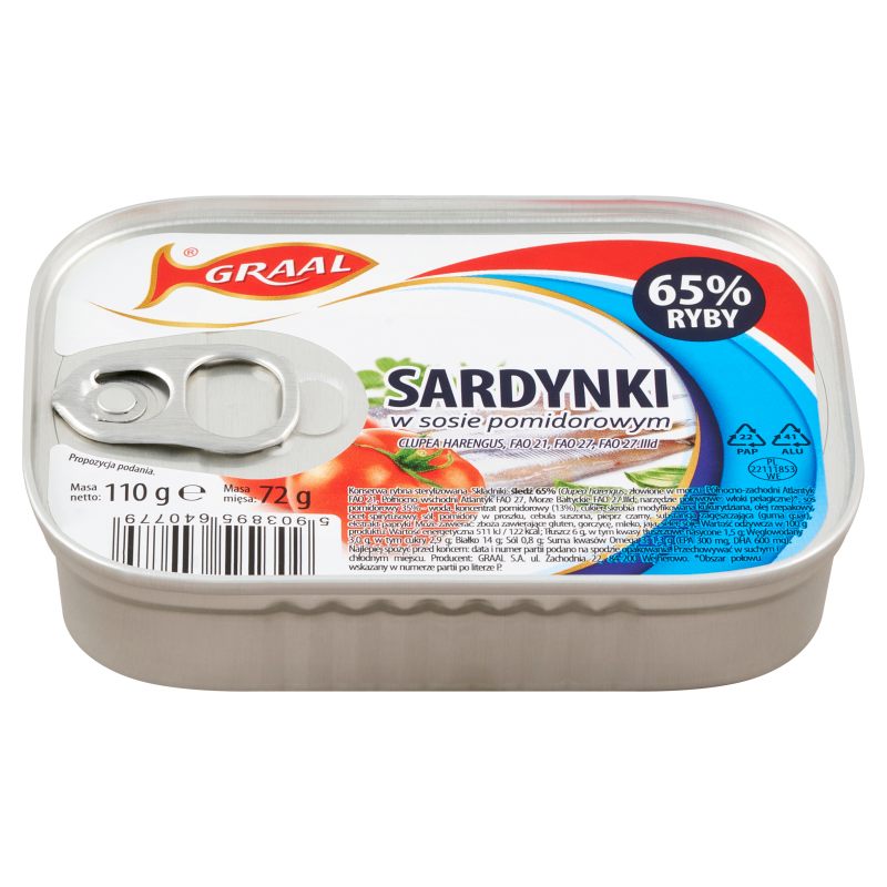 GRAAL Sardynki w sosie pomidorowym