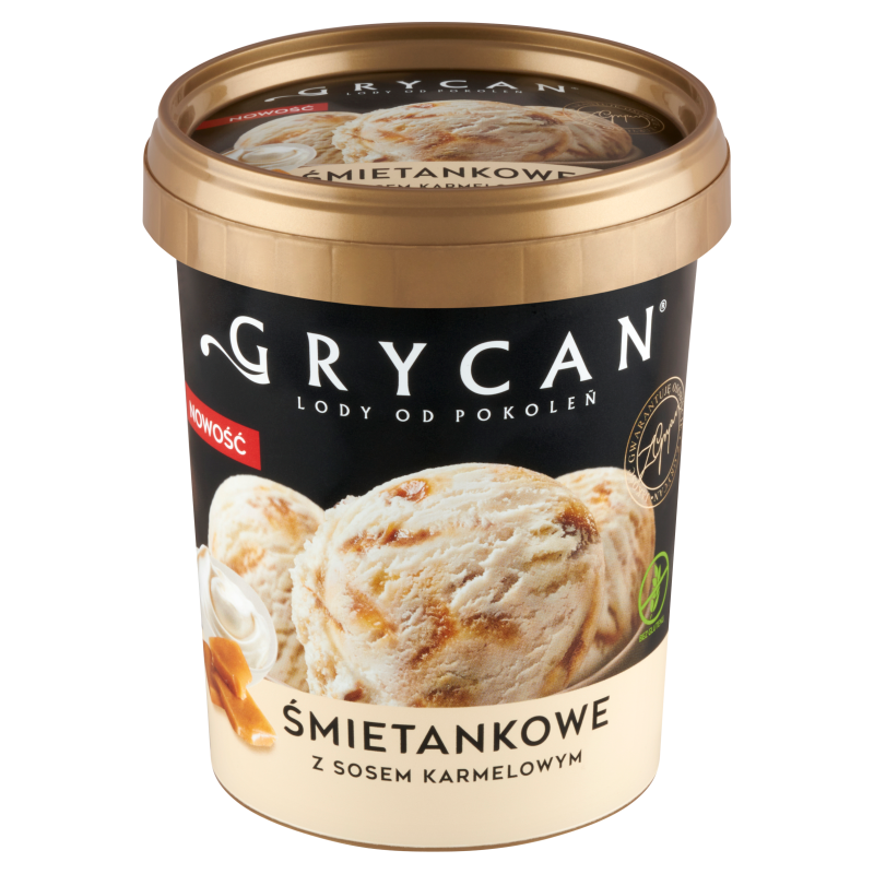 GRYCAN Lody śmietankowe z sosem karmelowym