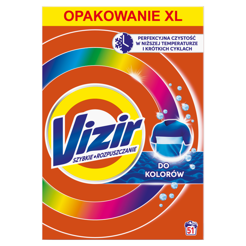 VIZIR Proszek do prania tkanin kolorowych 51 prań