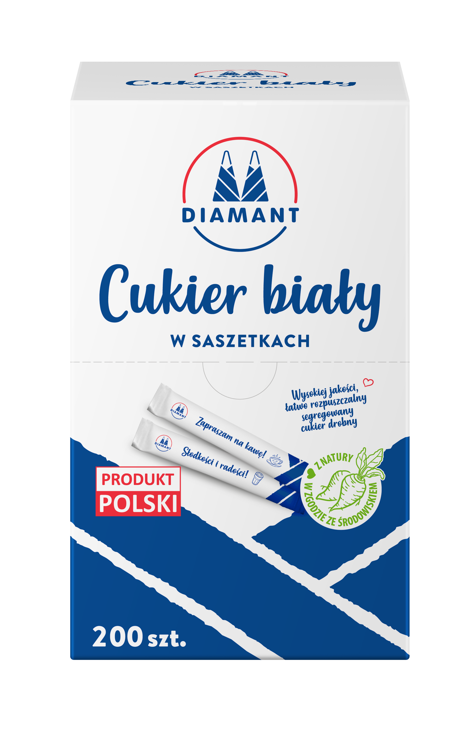 DIAMANT Cukier biały w saszetkach (200 szt. x 5g)