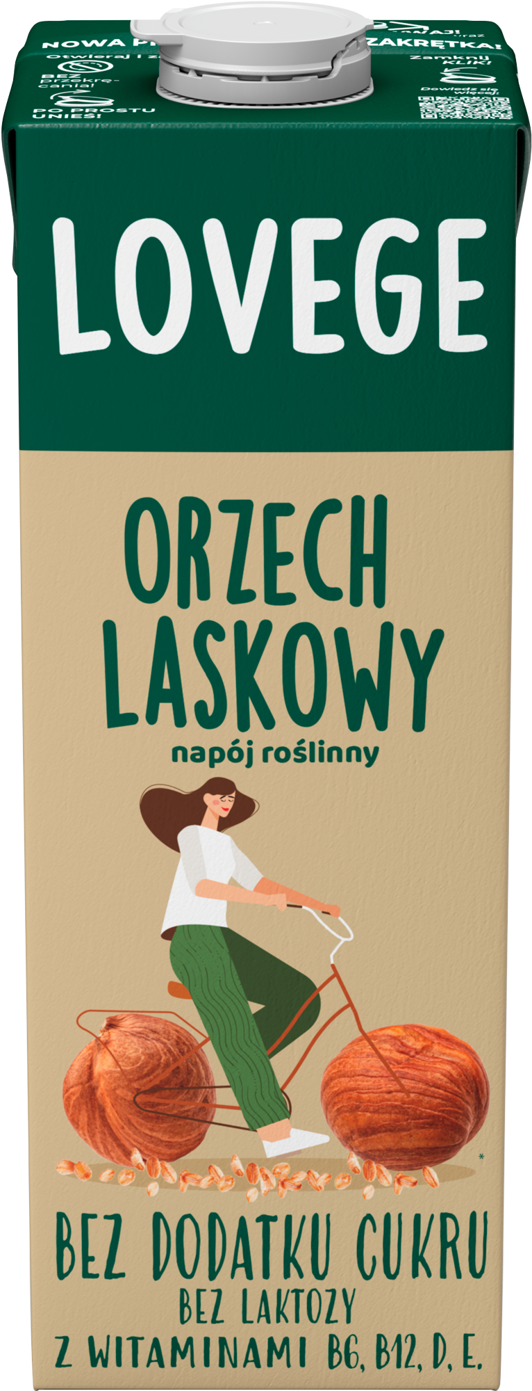 LOVEGE Napój owsiano - orzechowy bez cukru