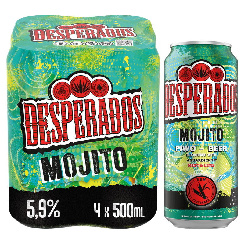 DESPERADOS MOJITO Piwo 4x500ml (puszka)