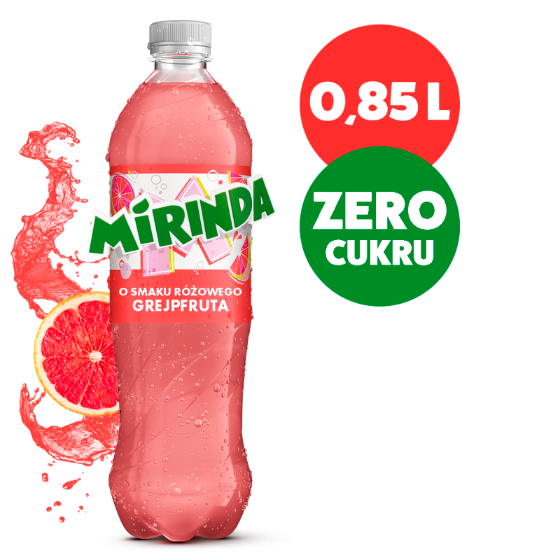 MIRINDA ZERO CUKRU Napój gazowany o smaku różowego grejpfruta frisco.pl