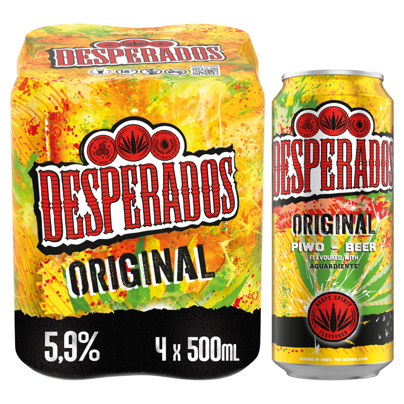 DESPERADOS ORIGINAL Piwo 4x500ml (puszka)