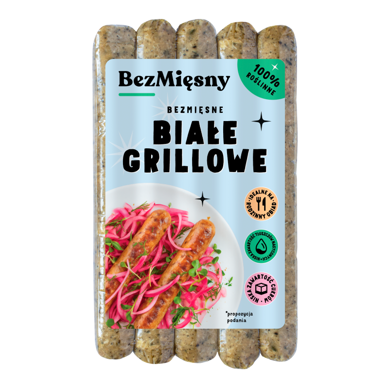 BEZMIĘSNY Bezmięsne Kiełbaski Białe