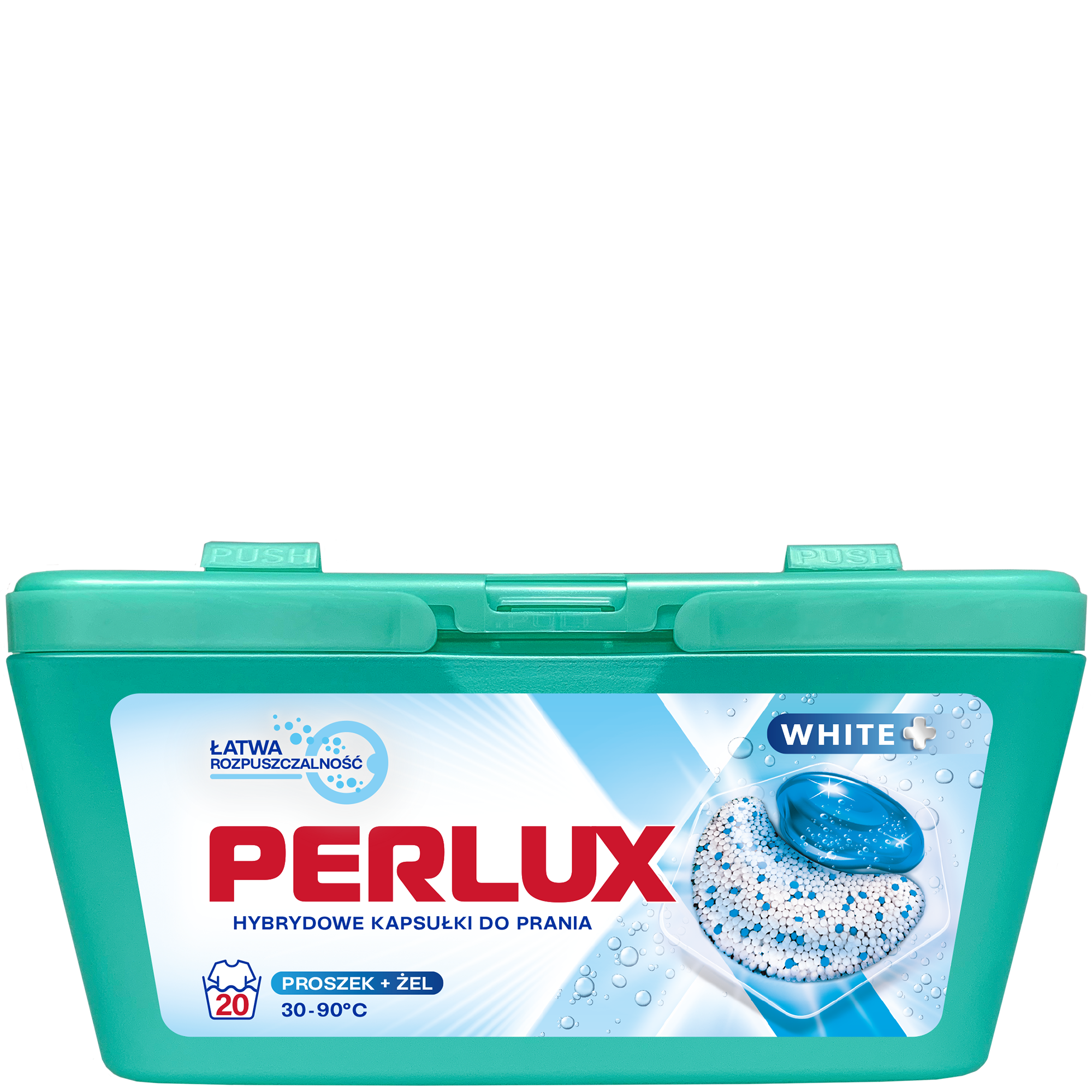 PERLUX Hybrydowe kapsułki do prania White Plus 20 szt.