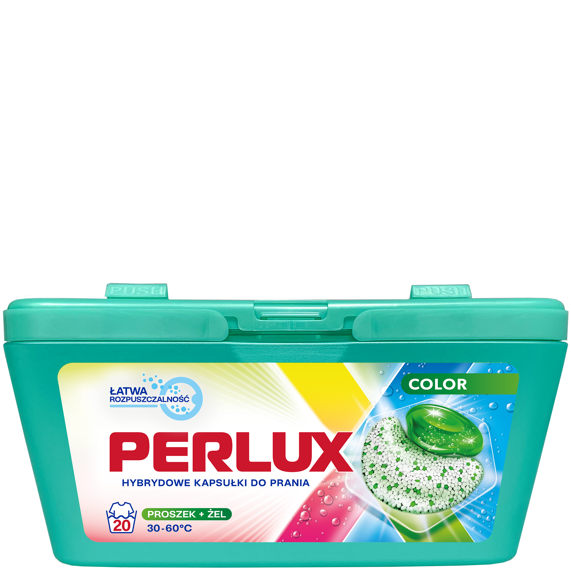 PERLUX Hybrydowe kapsułki do prania Color 20 szt.
