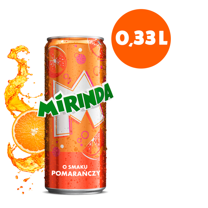 MIRINDA Napój gazowany o smaku pomarańczowym frisco.pl