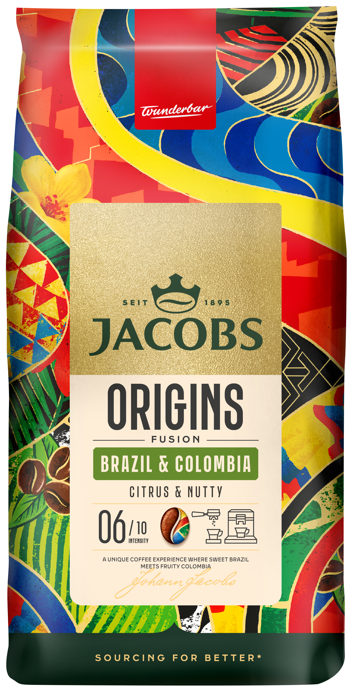 JACOBS Origins Brazil & Colombia Kawa ziarnista