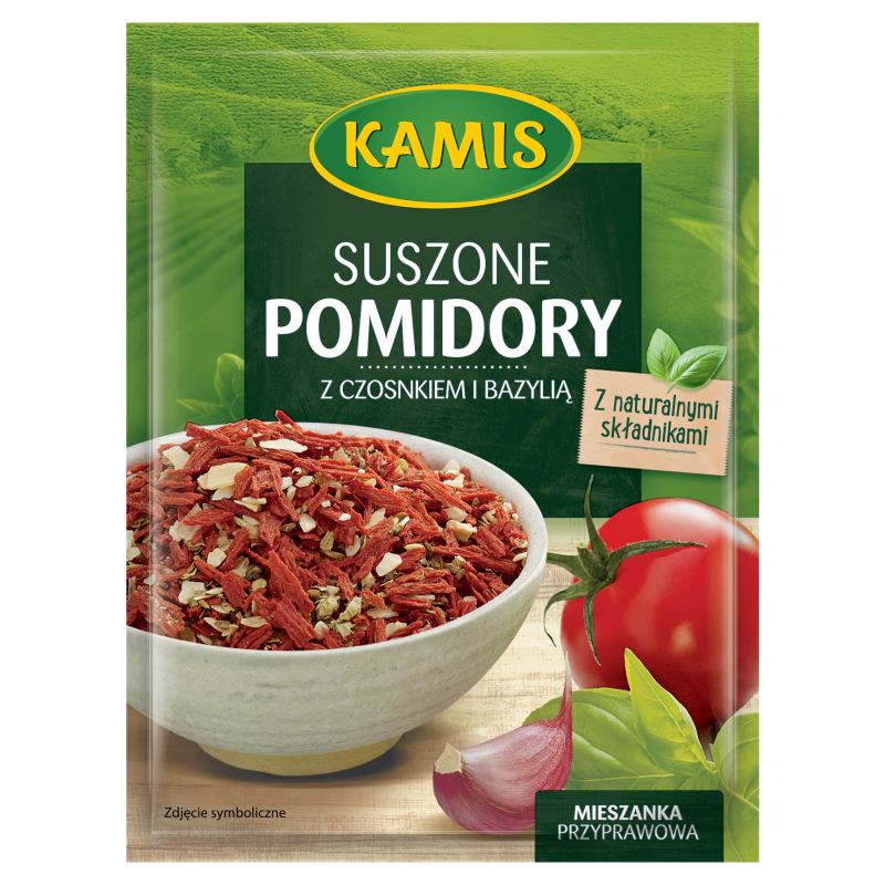 KAMIS Suszone pomidory z czosnkiem i bazylią frisco.pl