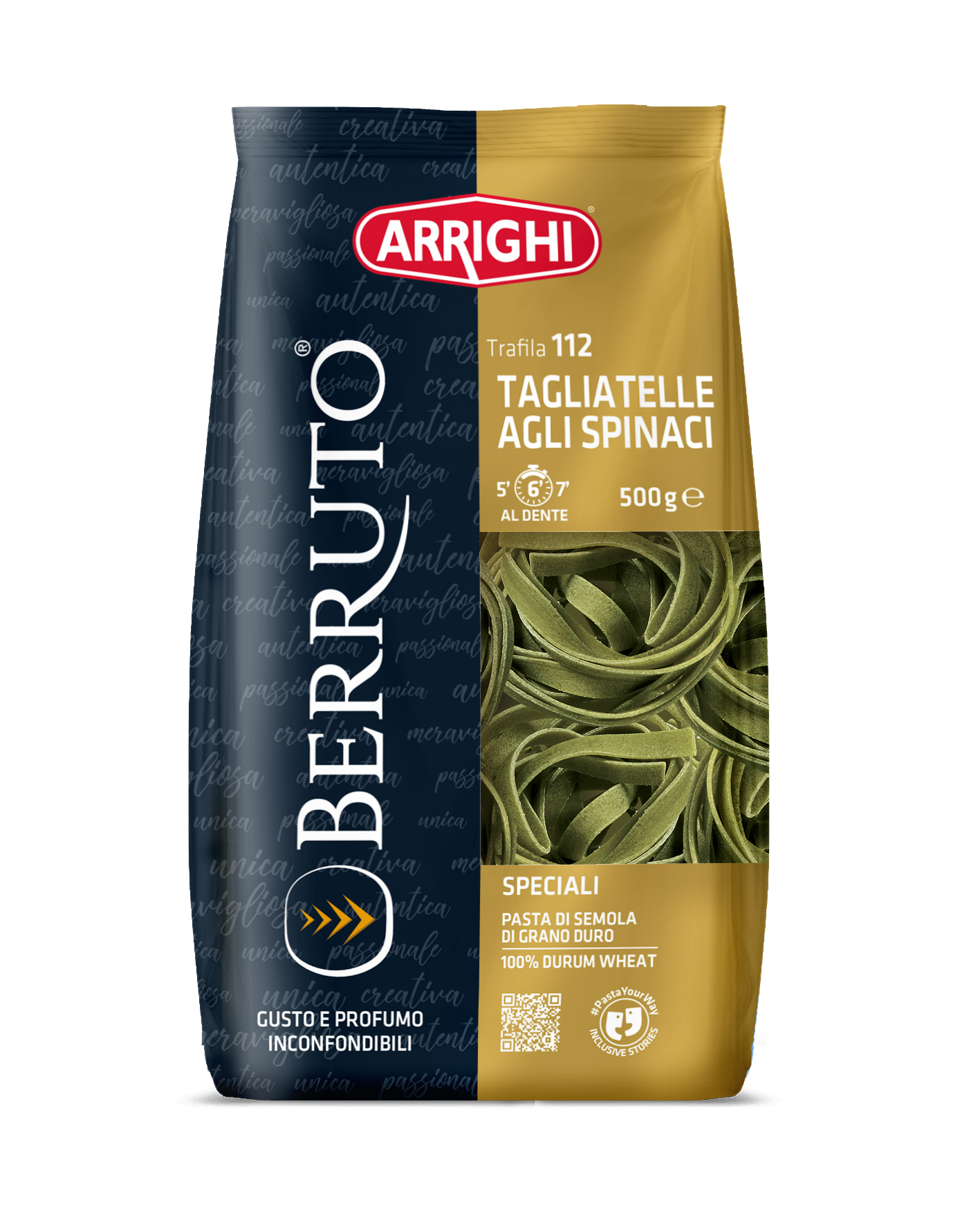ARRIGHI Makaron tagliatelle agli spinaci - tasiemki szpinakowe (100% z pszenicy durum) frisco.pl