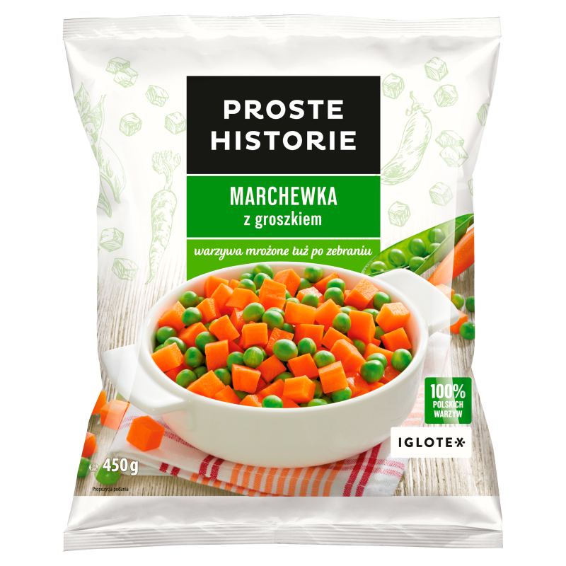 PROSTE HISTORIE Marchewka z groszkiem