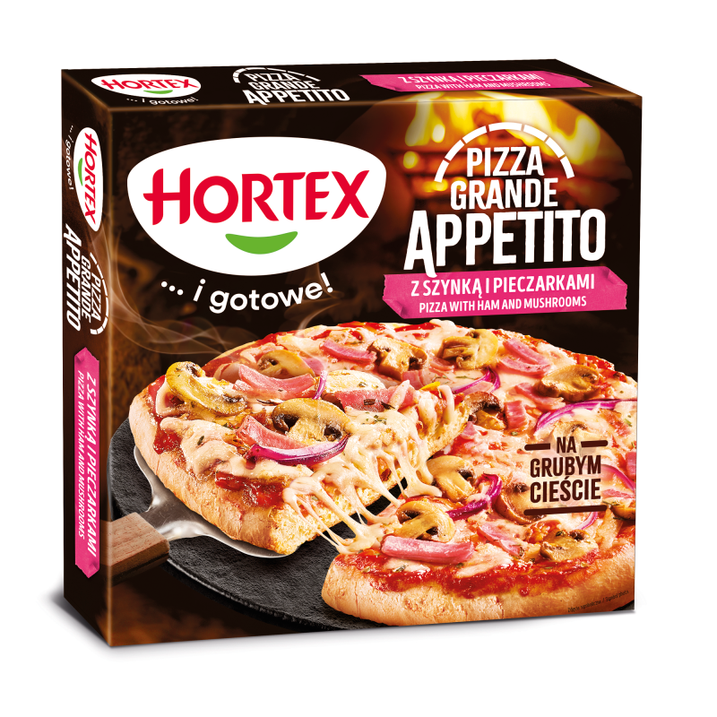 HORTEX Grande Appetito Pizza z szynką i pieczarkami