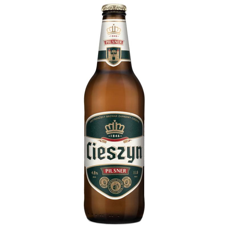 CIESZYN Pilsner Piwo (butelka bezzwrotna)