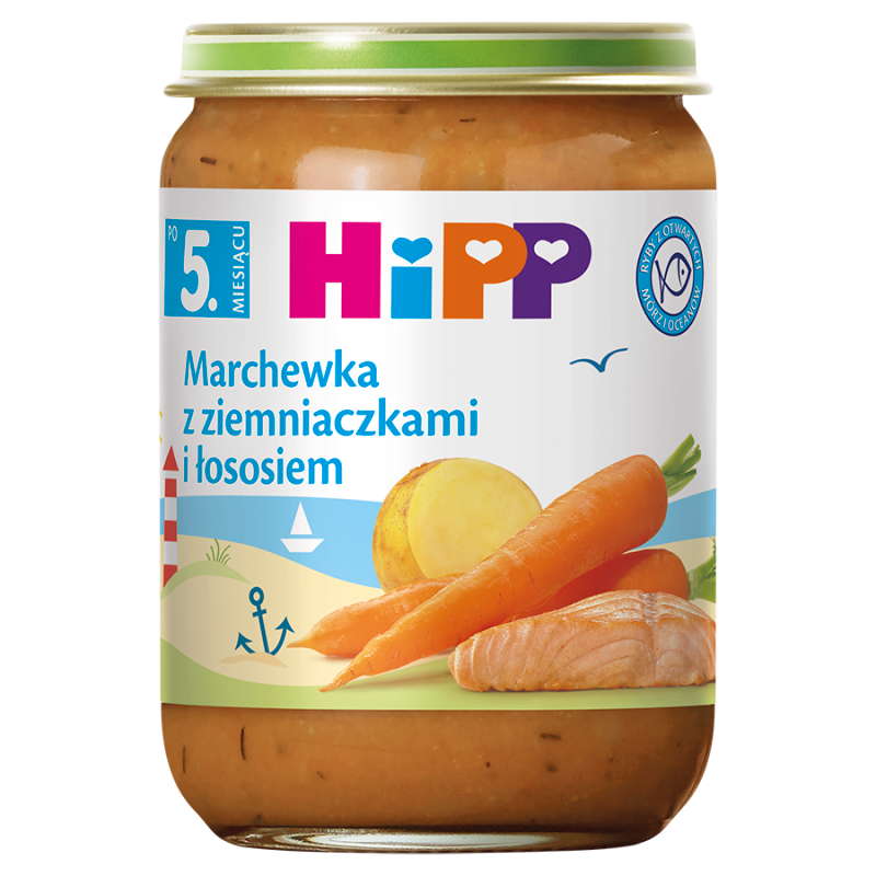 HIPP Marchewka z ziemniaczkami i łososiem - po 5 miesiącu frisco.pl