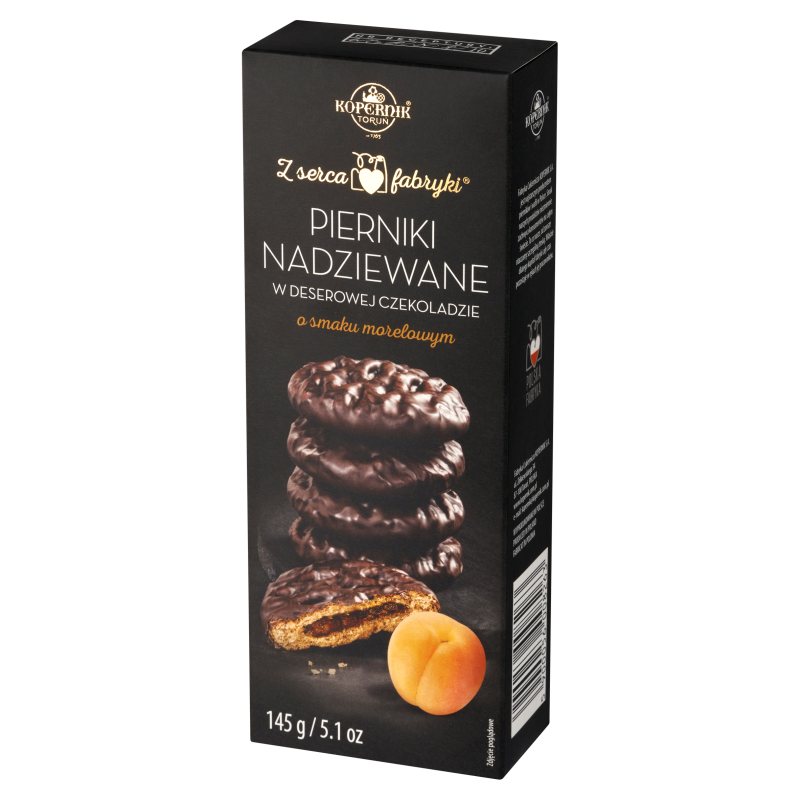 KOPERNIK Pierniki nadziewane w deserowej czekoladzie smak morelowy frisco.pl