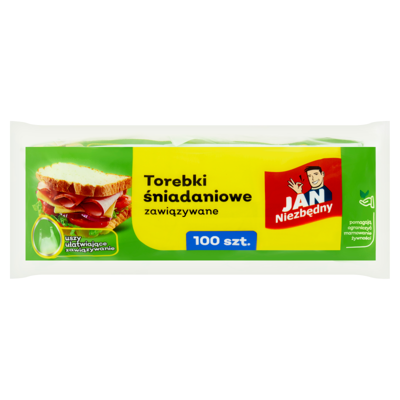 JAN NIEZBĘDNY Torebki śniadaniowe zawiązywane 100 szt. frisco.pl