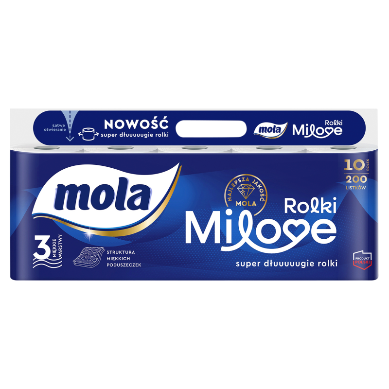 MOLA Milove Papier toaletowy 3-warstwowy 10 rolek