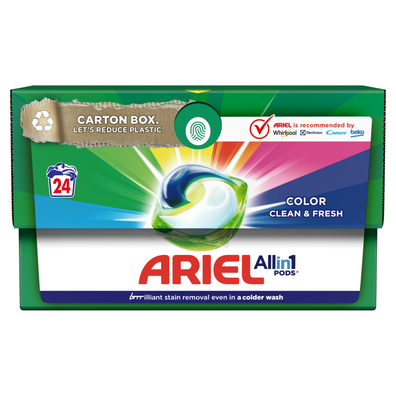 ARIEL All-in-1 PODS Kapsułki z płynem do prania kolorowych tkanin 24 szt.