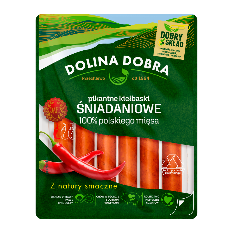 Pikantne kielbaski śniadaniowe