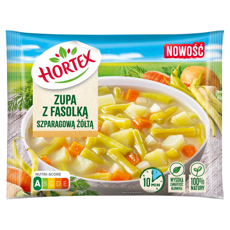 HORTEX Zupa z fasolką szparagową żółtą mrożona 450 g - Frisco.pl