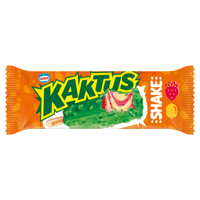 KAKTUS Shake Lody cytrynowe z sorbetem truskawkowym 90 ml - Frisco.pl