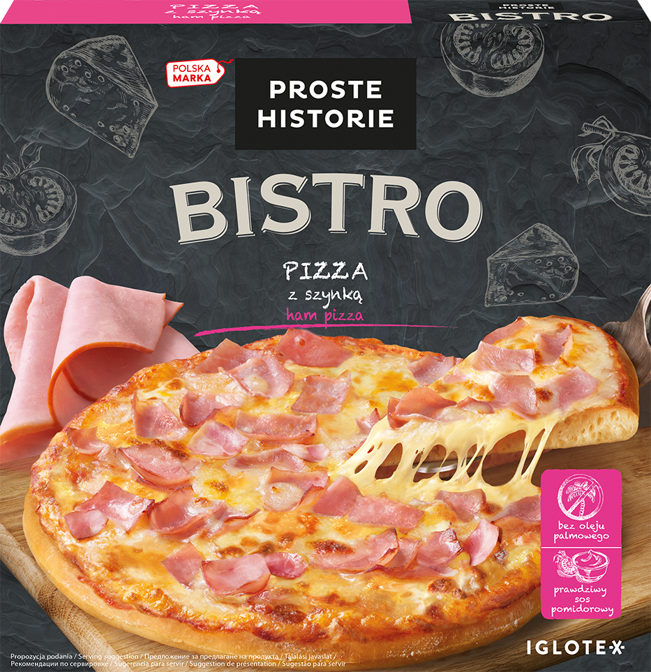 PROSTE HISTORIE BISTRO Pizza z szynką 415 g - Frisco.pl