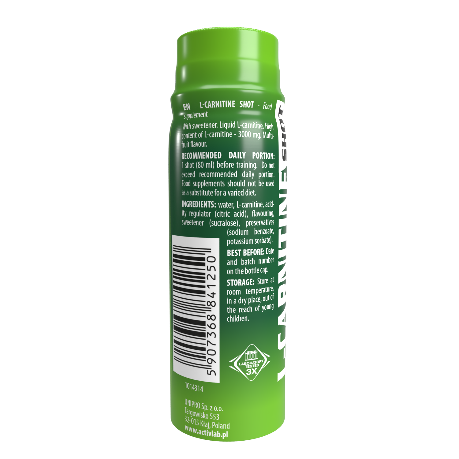 ACTIVLAB Shot L-CARNITINE - suplement diety 80 ml