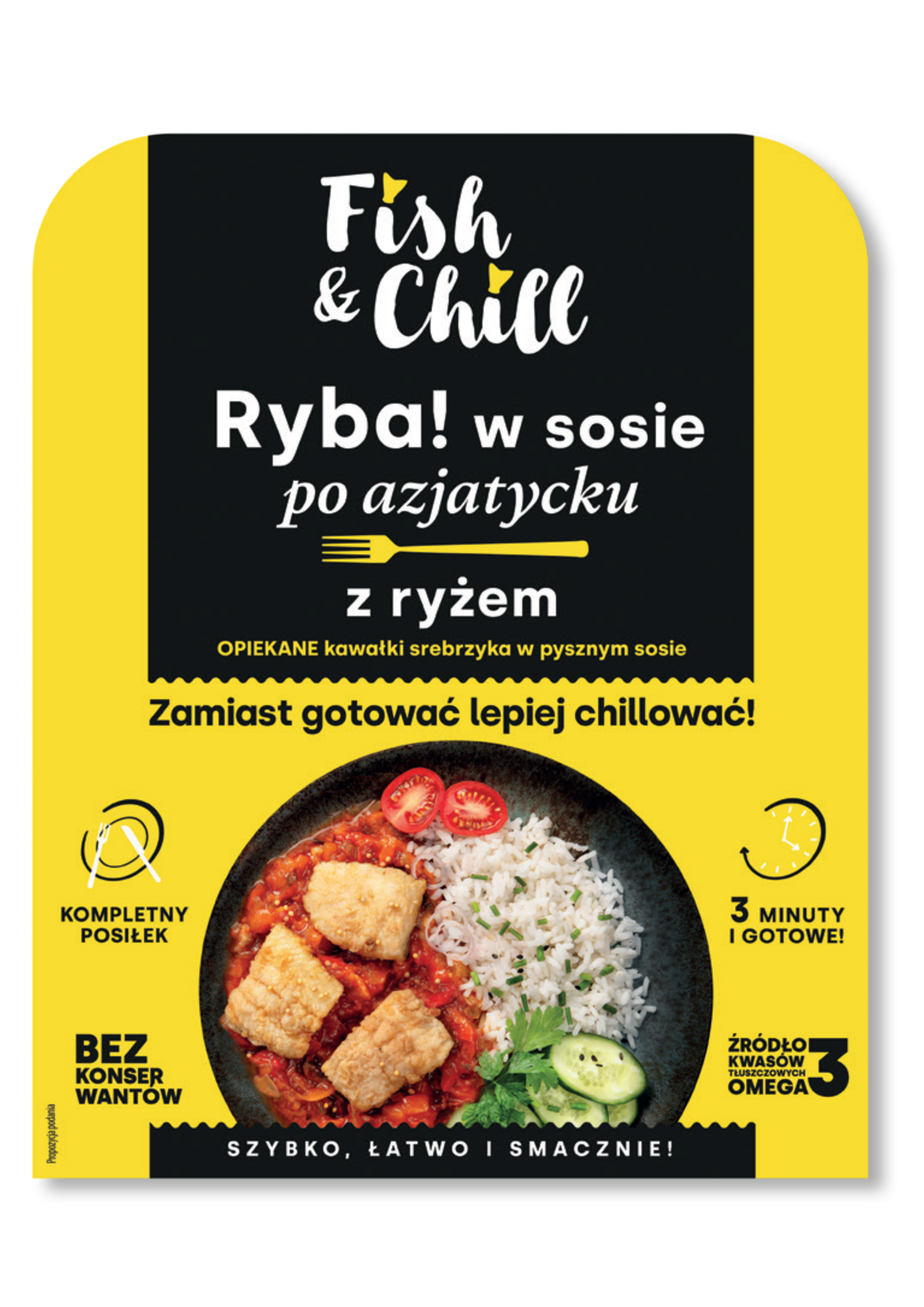 Fish & Chill Ryba w sosie po azjatycku z ryżem 1 szt - Frisco.pl