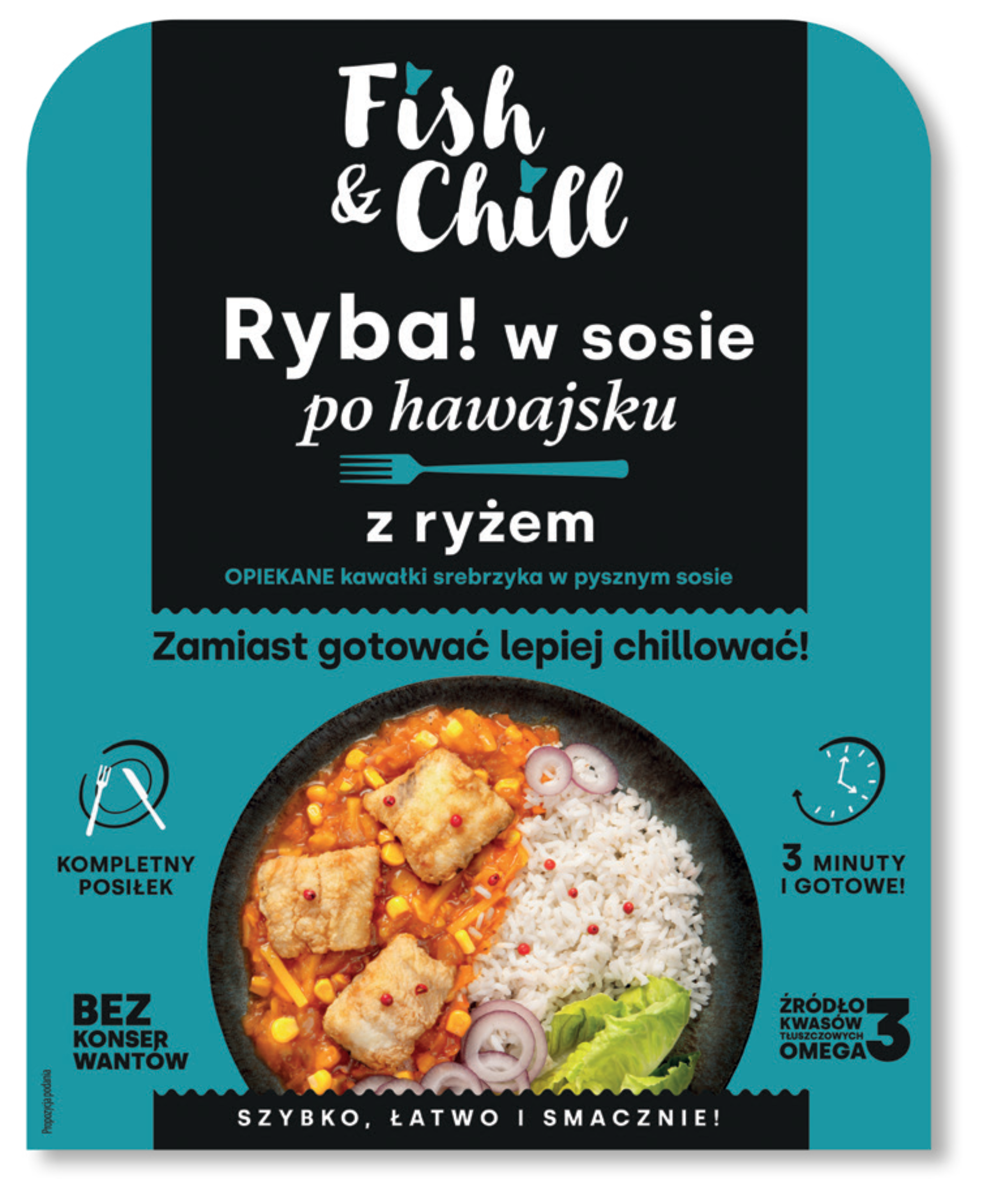 Fish & Chill Ryba w sosie po hawajsku z ryżem 1 szt - Frisco.pl