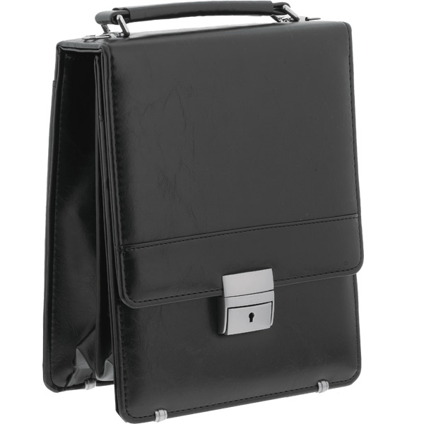 Vertical Modern Briefcase with Lock and Handle