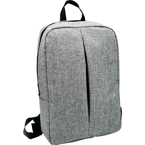 Gray Cutout Laptop Backpack
