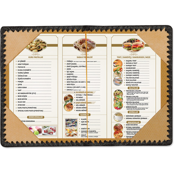 Certificate and Menu Container