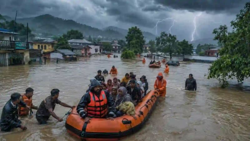 देशभर में मानसून का कहर: IMD का रेड-ऑरेंज अलर्ट, कई राज्यों में बाढ़ और भारी बारिश की चेतावनी
