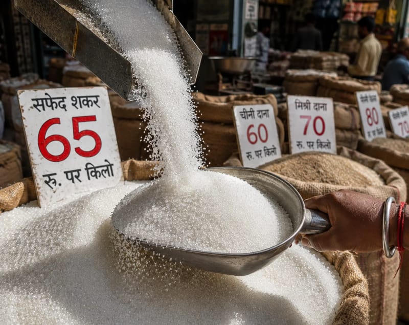 Sugar Price Hike: त्योहारों से पहले ₹65 प्रति किलो तक पहुंची चीनी, सरकार ने 1 सितंबर से बदले स्टॉक नियम; जानिए क्या E20 इथेनॉल नीति है वजह