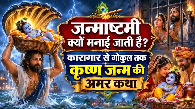 कृष्ण जन्माष्टमी क्यों मनाई जाती है? जानिए मथुरा के कारागार से गोकुल तक भगवान श्रीकृष्ण के जन्म की पूरी पौराणिक कथा