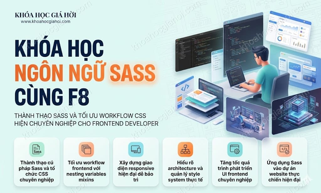 Khóa Học Ngôn Ngữ Sass Cùng F8 Khóa Học Ngôn Ngữ Sass Cùng F8