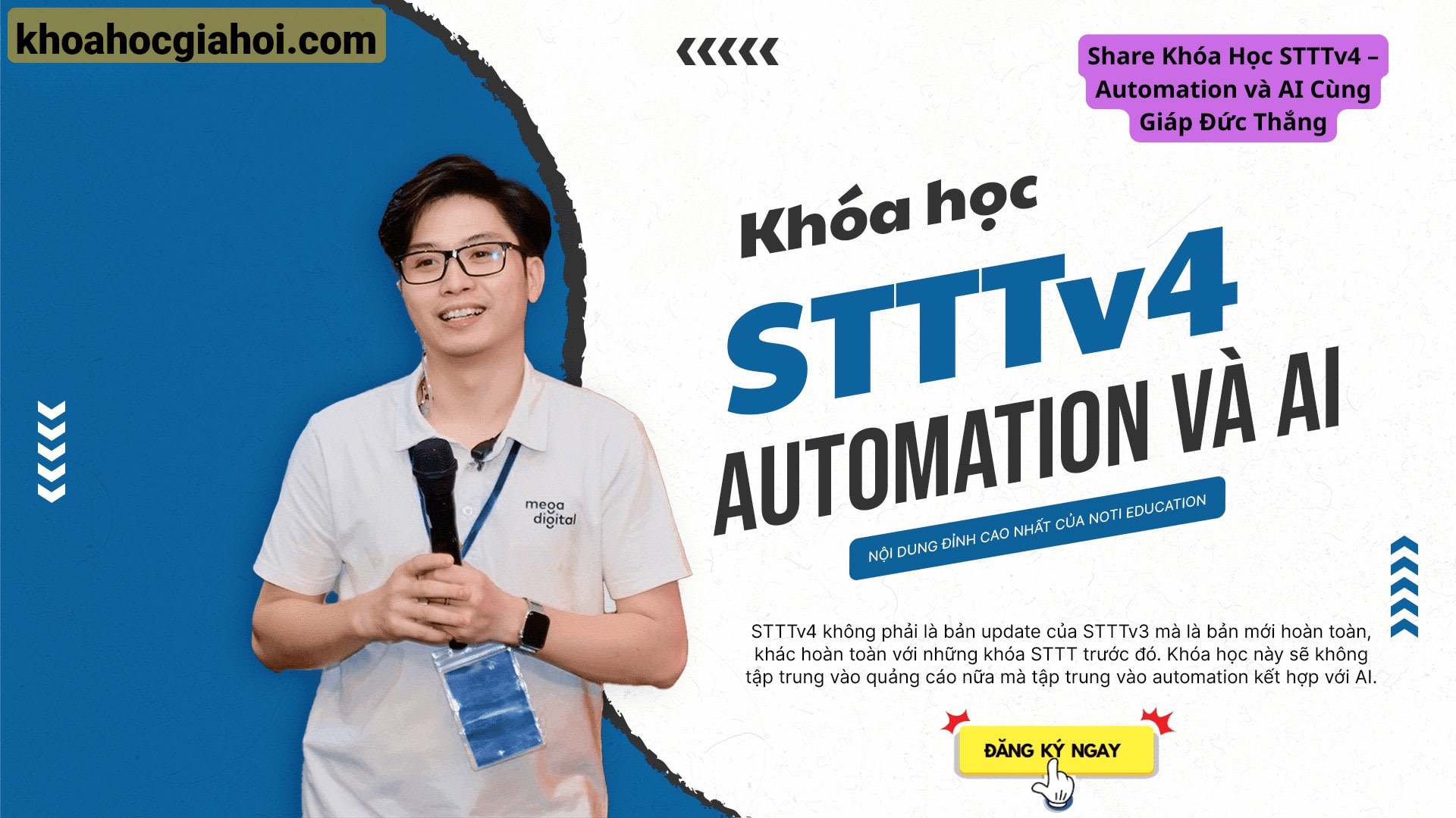Khóa Học Stttv4 – Automation Và AI Cùng Giáp Đức Thắng