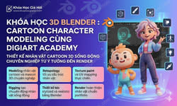 Khóa Học 3D Blender : Cartoon Character Modeling Cùng Digiart Academy