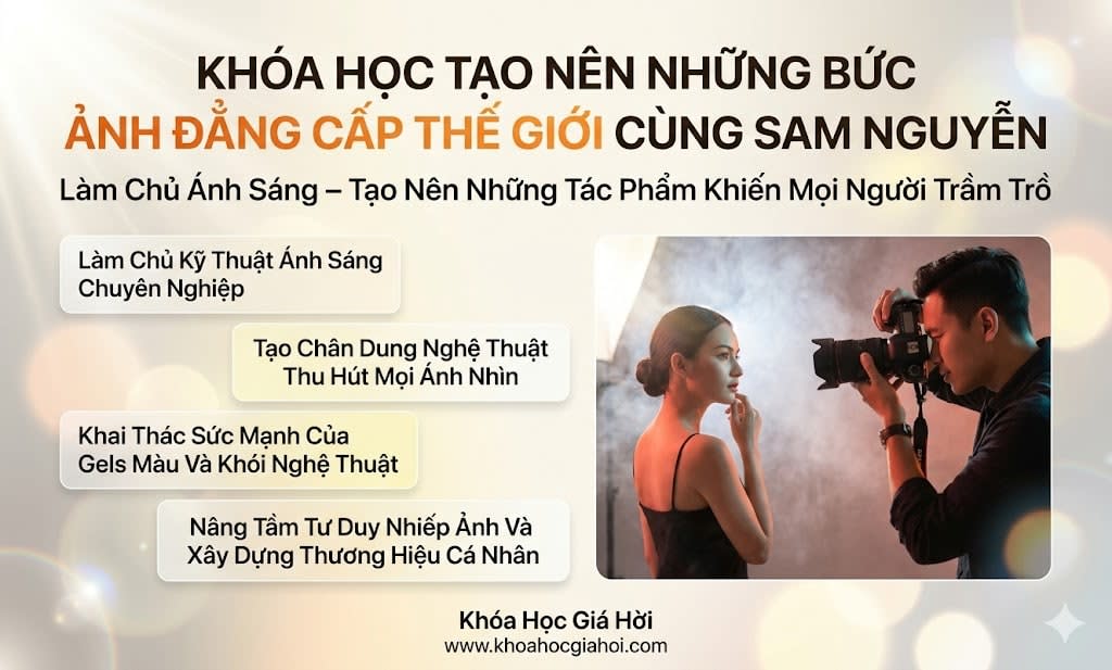 Khóa Học Tạo Nên Những Bức Ảnh Đẳng Cấp Thế Giới Cùng Sam Nguyễn