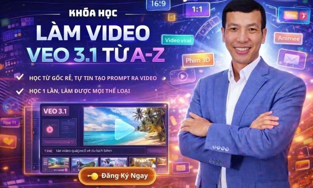 Khóa Học Làm Video VEO 3.1 Từ A – Z Cùng Lê Đăng Khương