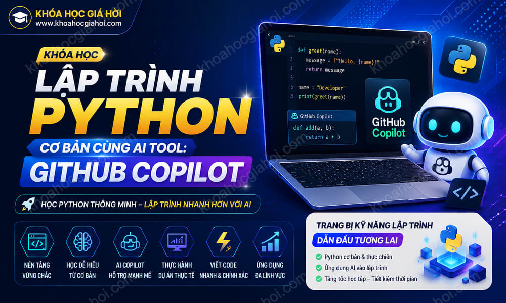 Khóa Học Lập Trình Python Cơ Bản Cùng AI Tool: Github Copilot