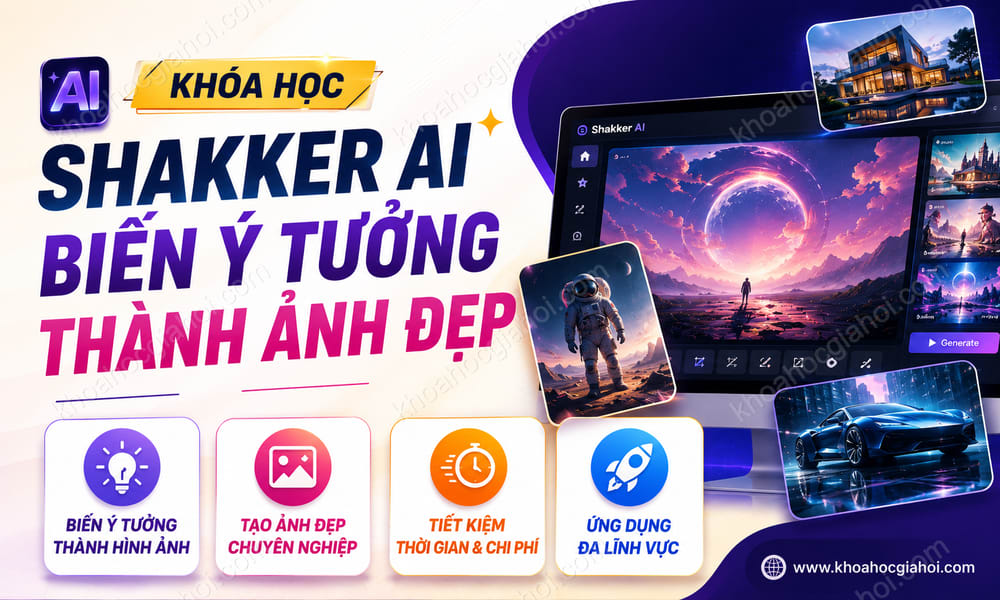 Khóa Học Shakker AI – Biến Ý Tưởng Thành Ảnh Đẹp