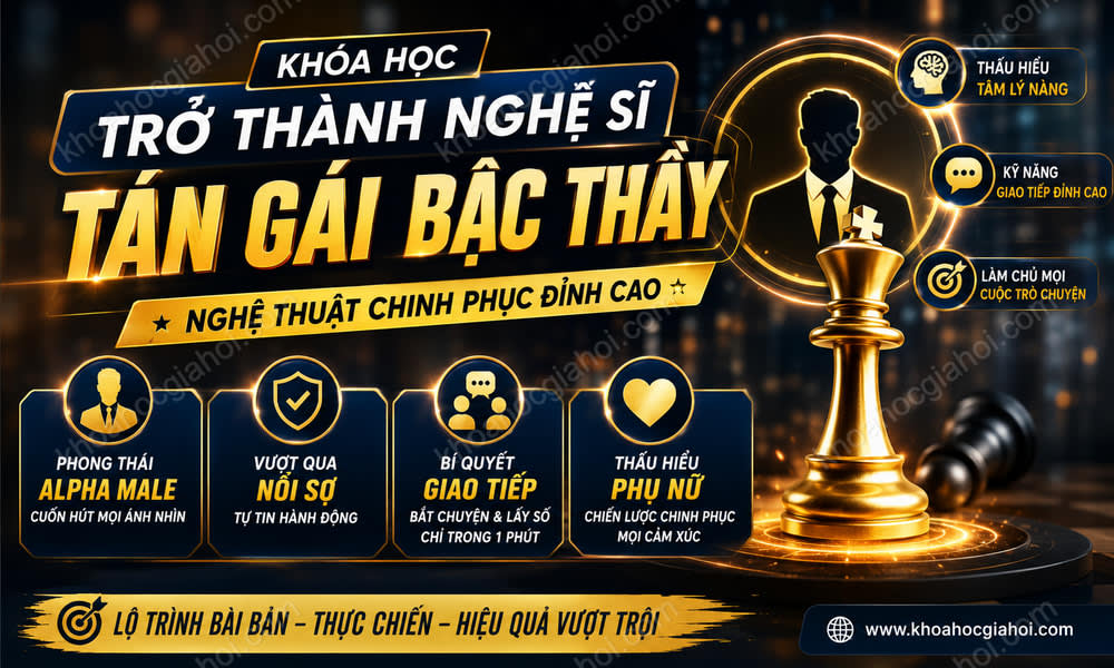 Khoá Học Trở Thành Nghệ Sĩ Tán Gái Bậc Thầy
