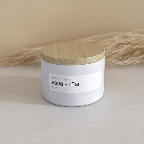 Vue 4 de Bougie Lum Metal Blanc