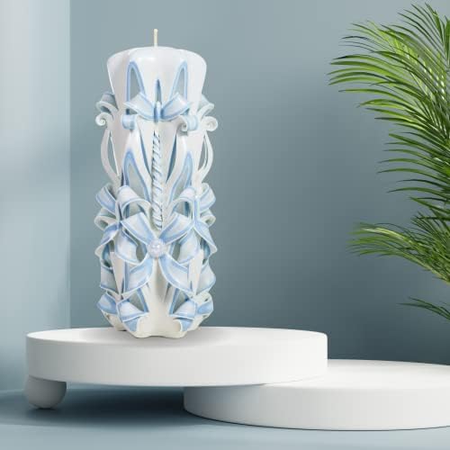 Vue 4 de Grande Bougie Sculptee